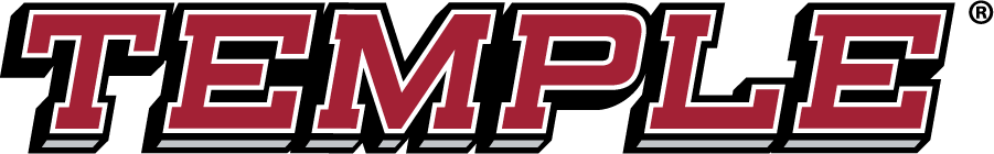 Temple Owls 2014-2020 Wordmark Logo v6 diy DTF decal sticker